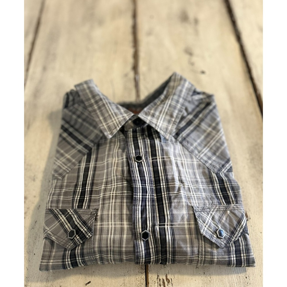 Moon Shine Spirit by Brad‎ Paisley Men's Long Sleeve Shirt Gray and Black XXL - Picture 13 of 13